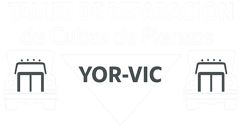 Logotipo Taller de reparacion de cubas de piensos yor-vic
